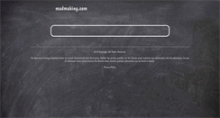 Desktop Screenshot of madmaking.com